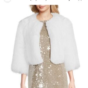 Alex Marie White Fur Coat